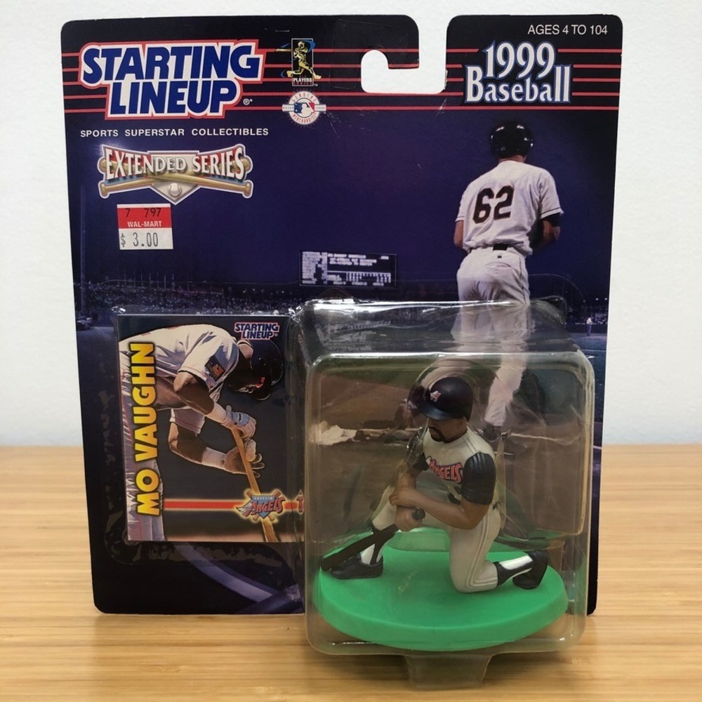 Starting Lineup Mo Vaughn Action Figure 1999 Angels Extended Series MLB NIB